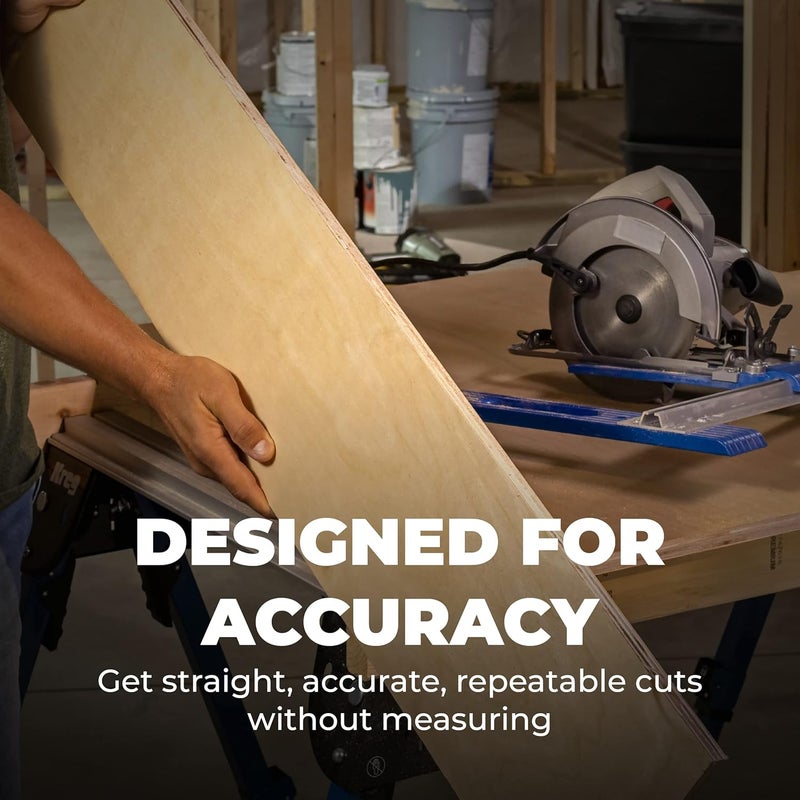 Kreg دليل المنشار الدائري KMA2685 - أداة قطع - الدليل هو الأفضل للمنشار الدائري العادي (شفرة جانبية) - تأكد من التوافق قبل الاستخدام - أدوات النجارة لتحسين المنزل - Image 5